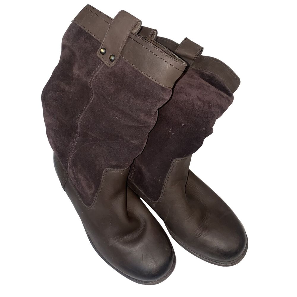 UGG Australia BRUCKNER Stout WATER RESISTANT Slouch Boots Brown 1017487 Women 6